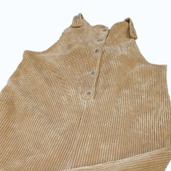 MADEWELL Texture & Thread Overalls Camel/Tan Velour Corduroy - Picture 3 of 16